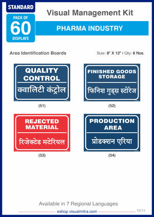 Standard Kit - Pharmaceutical Industry Visual Management Kit