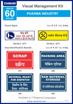 Standard Kit - Pharmaceutical Industry Visual Management Kit