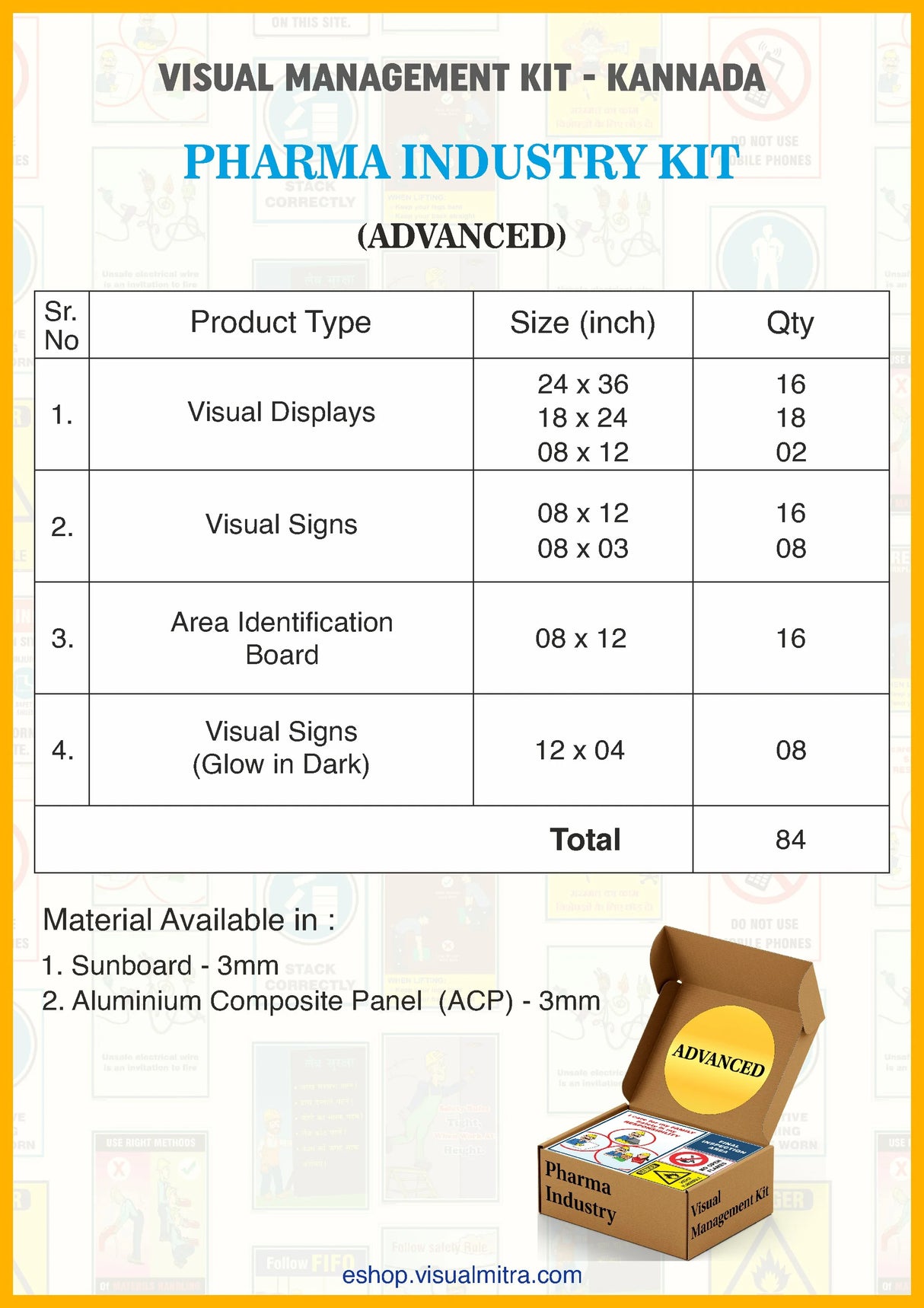 Advanced Kit - Pharmaceutical Industry Visual Management Kit