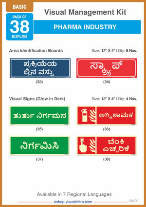 Basic Kit - Pharmaceutical Industry Visual Management Kit