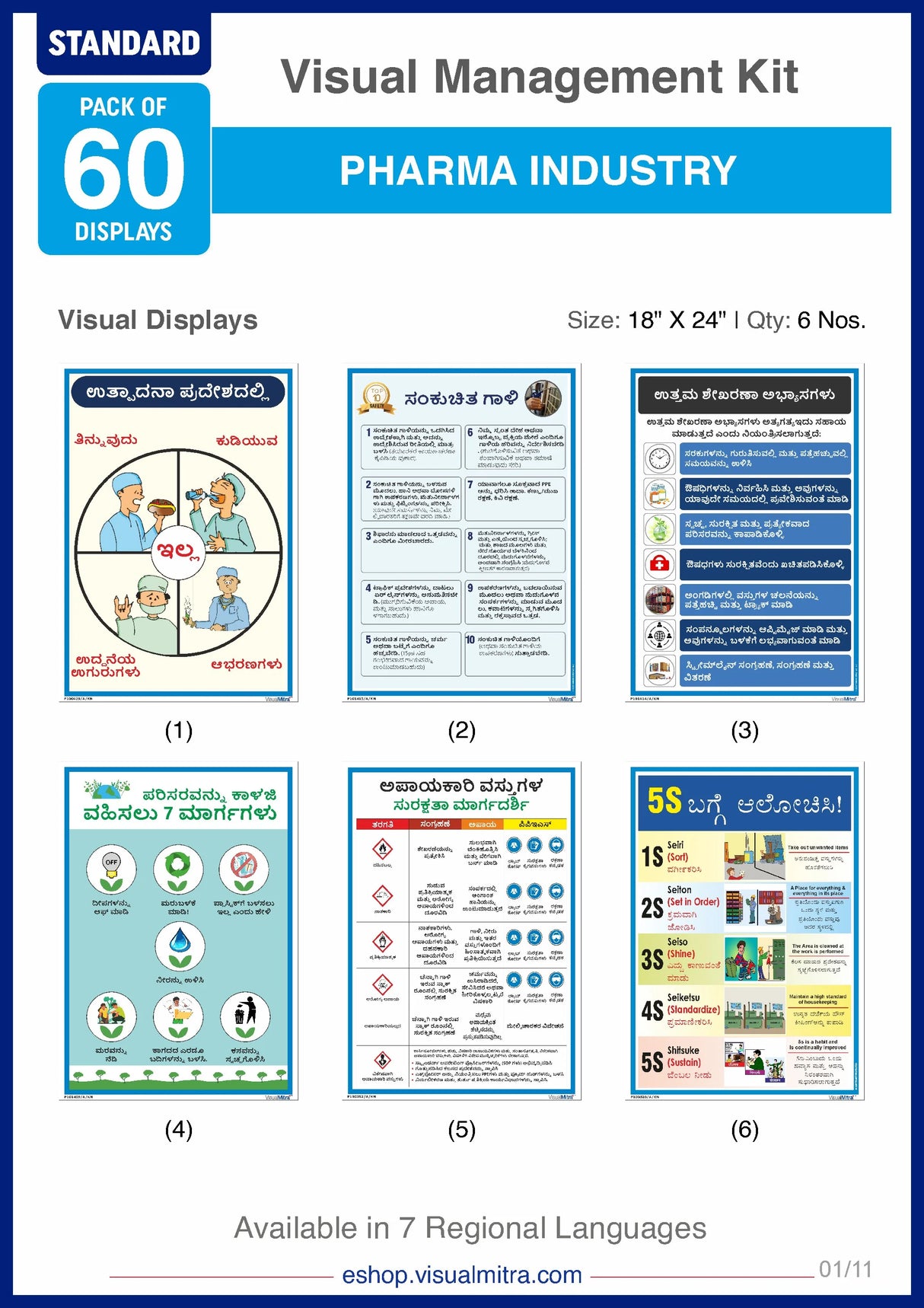 Standard Kit - Pharmaceutical Industry Visual Management Kit