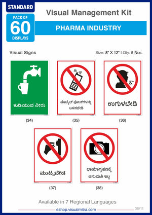 Standard Kit - Pharmaceutical Industry Visual Management Kit
