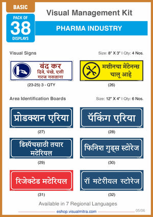 Basic Kit - Pharmaceutical Industry Visual Management Kit