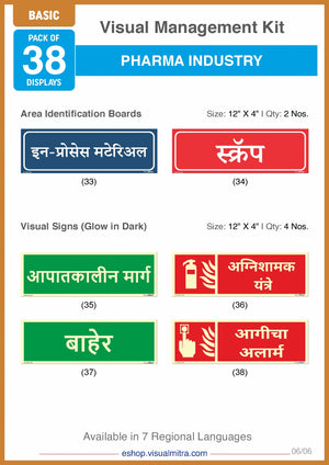 Basic Kit - Pharmaceutical Industry Visual Management Kit