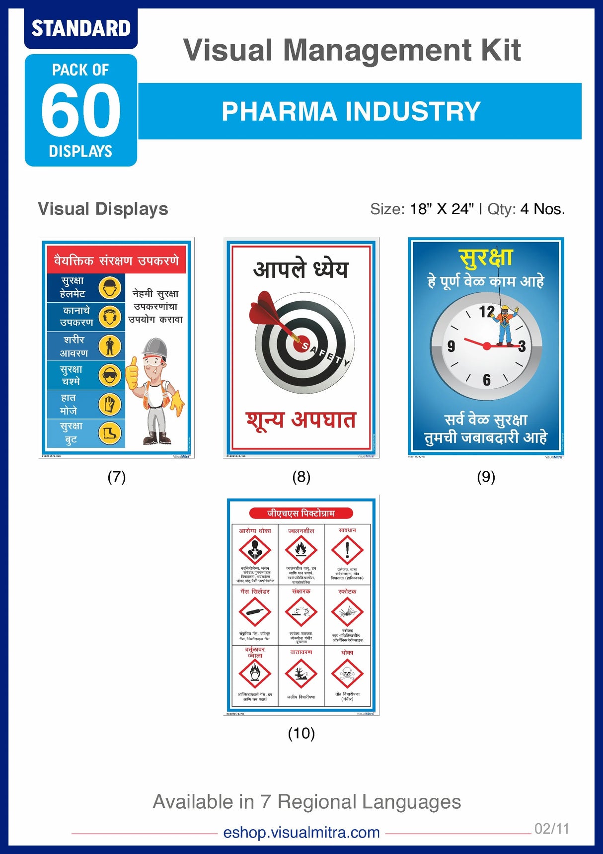 Standard Kit - Pharmaceutical Industry Visual Management Kit