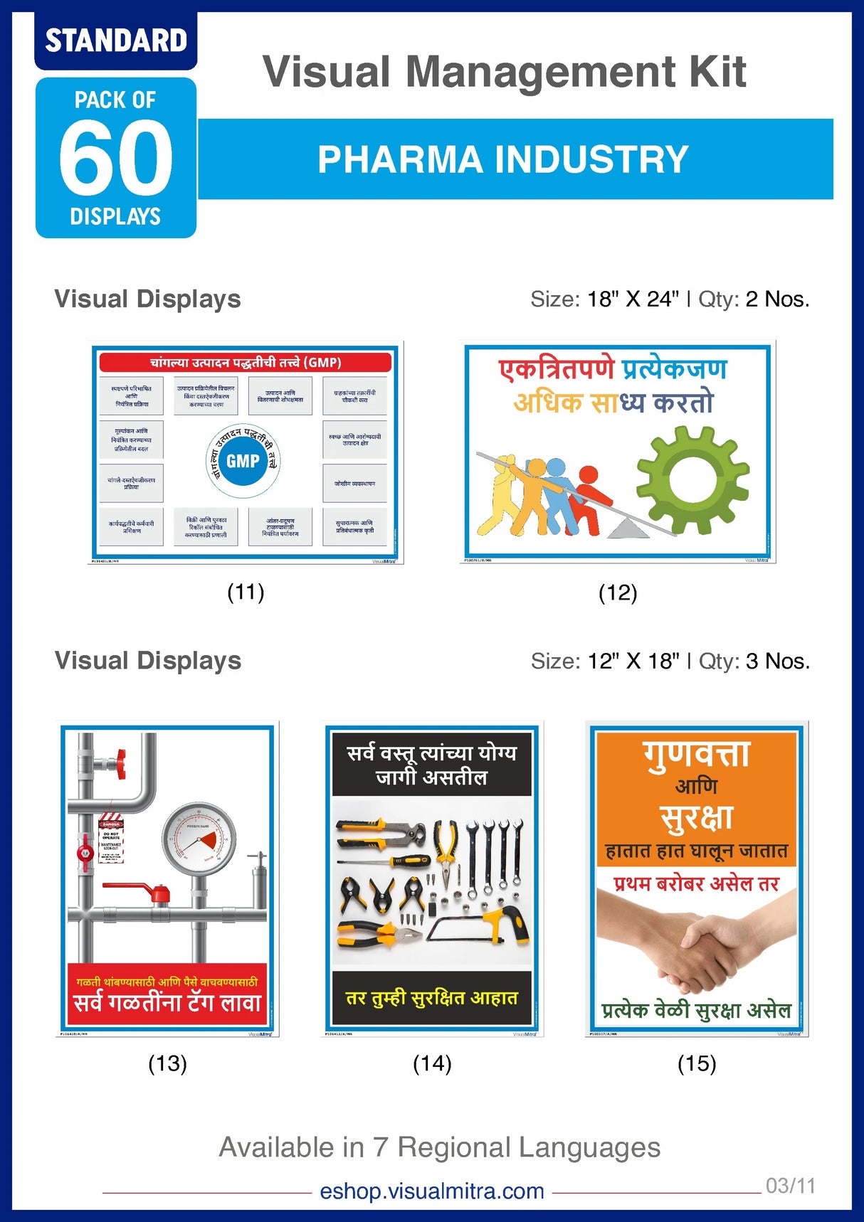 Standard Kit - Pharmaceutical Industry Visual Management Kit