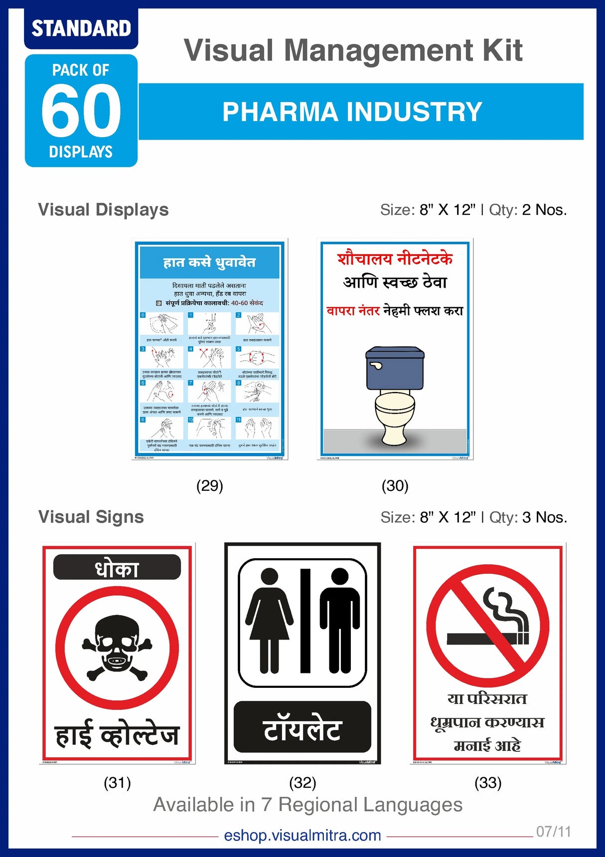 Standard Kit - Pharmaceutical Industry Visual Management Kit