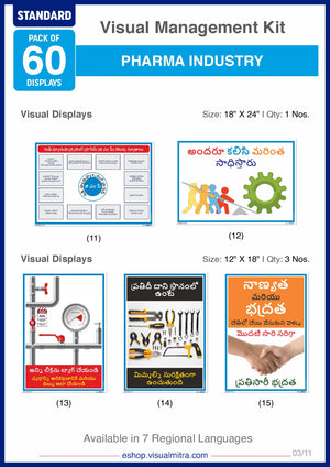 Standard Kit - Pharmaceutical Industry Visual Management Kit