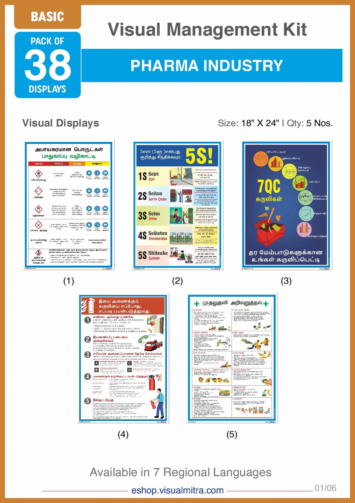 Basic Kit - Pharmaceutical Industry Visual Management Kit