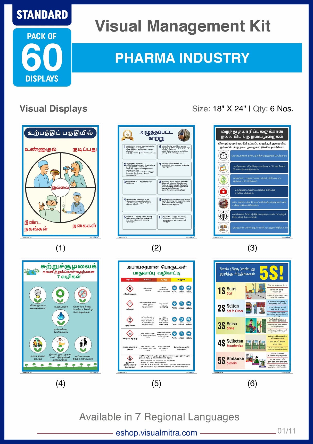 Standard Kit - Pharmaceutical Industry Visual Management Kit