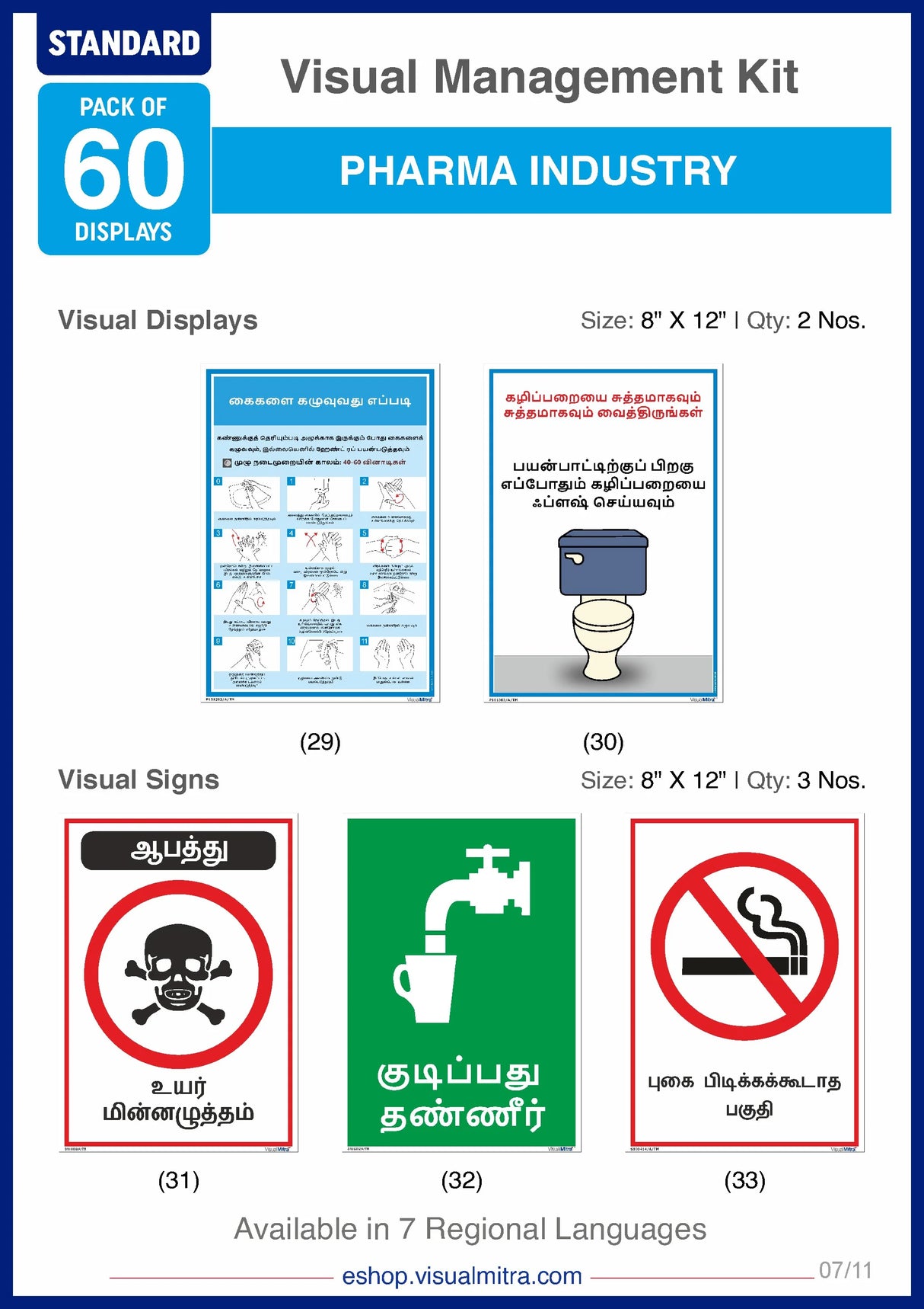 Standard Kit - Pharmaceutical Industry Visual Management Kit