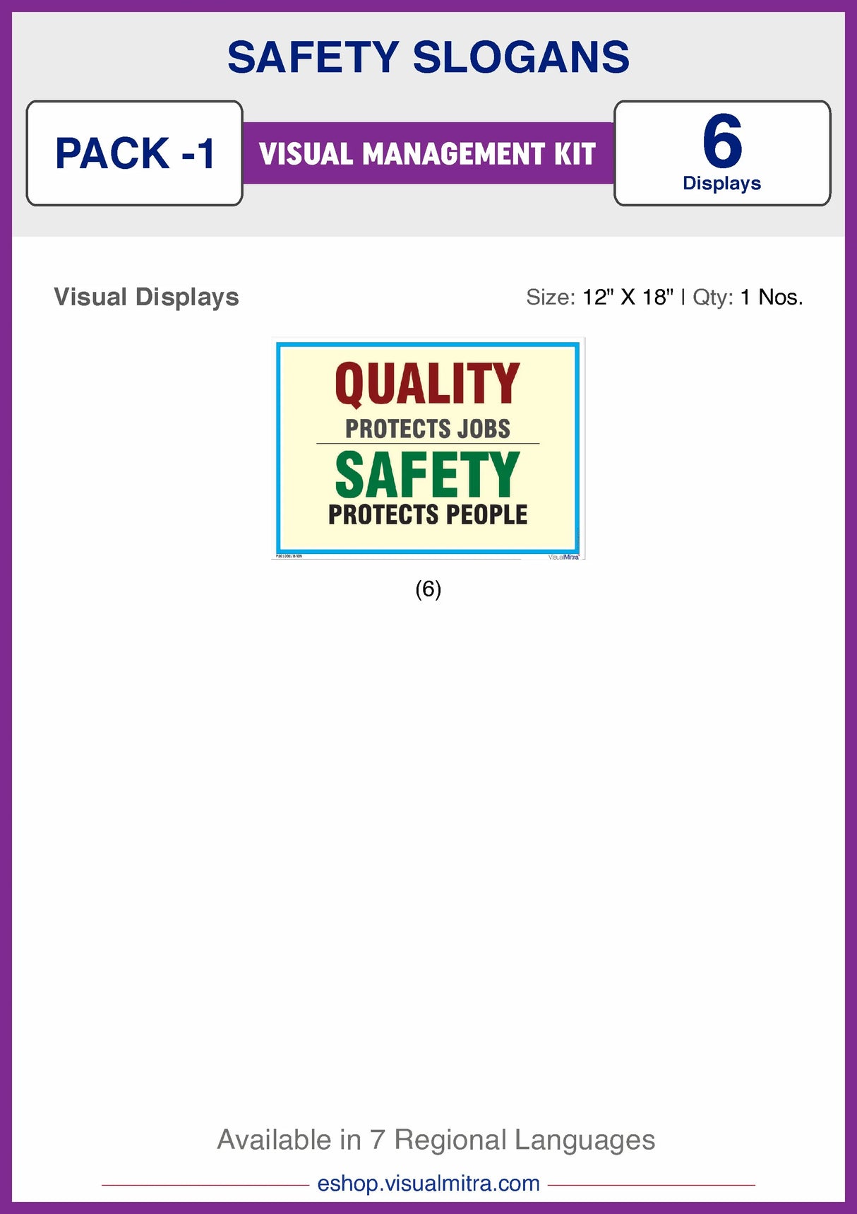 Safety Slogans Visual Management Kit 1