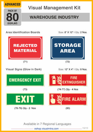 Advanced Kit - Warehouse  Industry Visual Management Kit