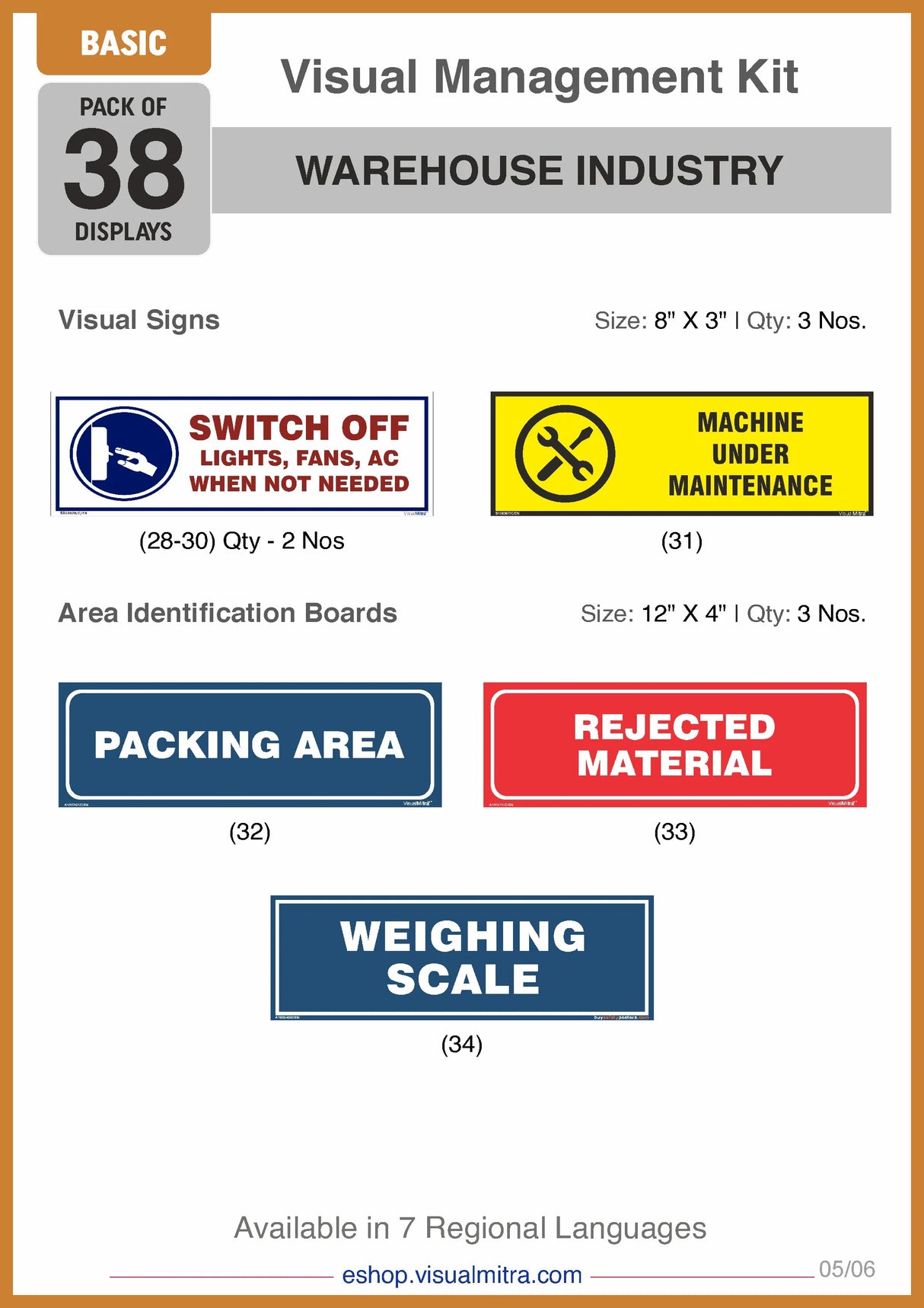 Basic Kit - Warehouse Industry Visual Management Kit