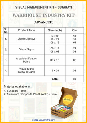 Advanced Kit - Warehouse  Industry Visual Management Kit