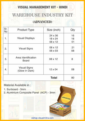 Advanced Kit - Warehouse  Industry Visual Management Kit