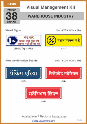 Basic Kit - Warehouse Industry Visual Management Kit