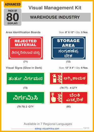 Advanced Kit - Warehouse  Industry Visual Management Kit