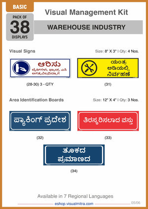 Basic Kit - Warehouse Industry Visual Management Kit