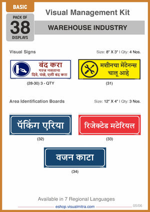 Basic Kit - Warehouse Industry Visual Management Kit