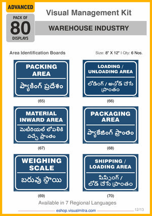 Advanced Kit - Warehouse  Industry Visual Management Kit