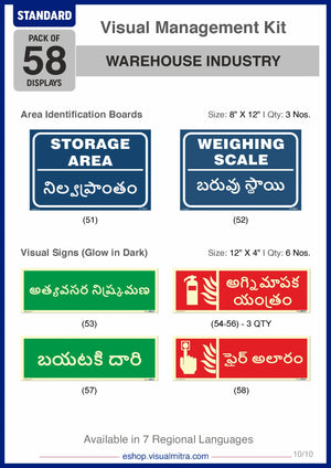 Standard Kit - Warehouse Industry Visual Management Kit