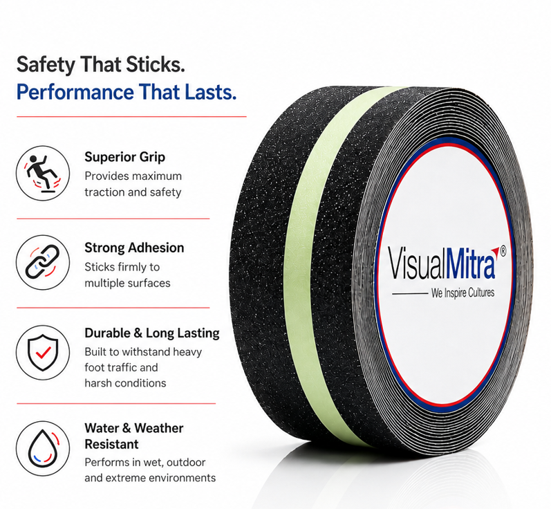 VisualMitra Anti Skid with Glow Tape.