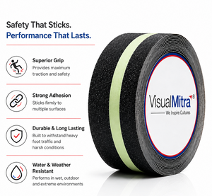 VisualMitra Anti Skid with Glow Tape.